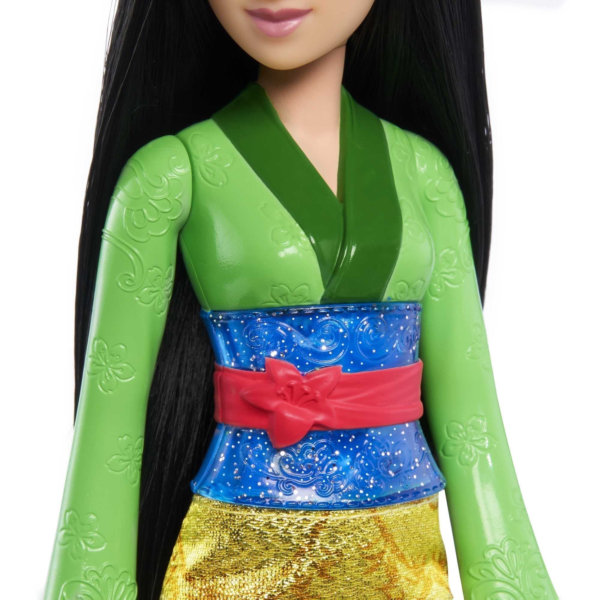 Disney Princess Mulan 11 inch Fashion Doll with Black Hair, Brown Eyes & Hair Accessory, Sparkling Look