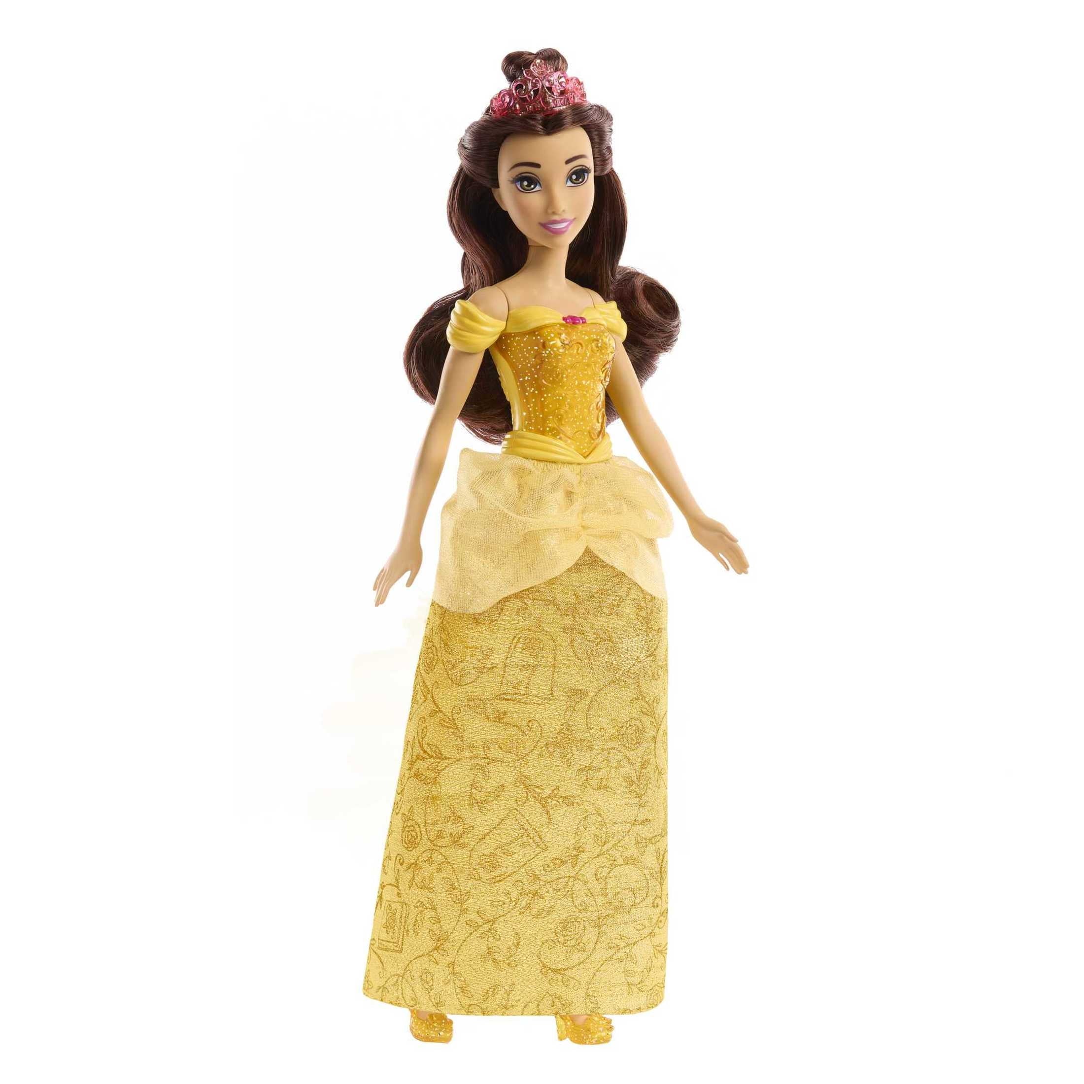 Disney Princess Belle Fashion Doll with Brown Hair, Brown Eyes & Tiara Accessory