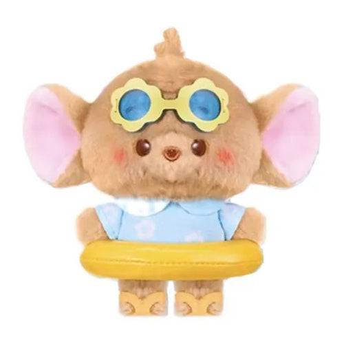 Disney Characters Summer Swim Ring Pendant Toptoy 4-Inch Plush Key Chain