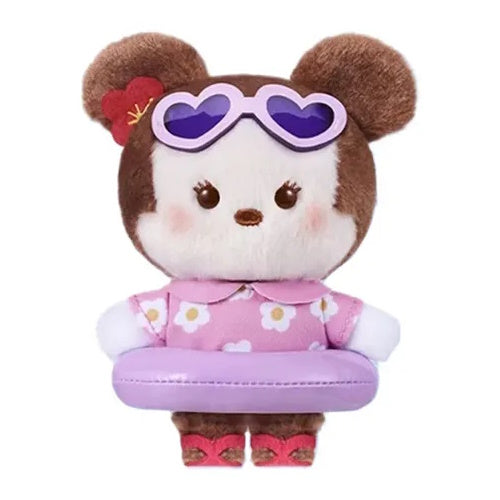 Disney Characters Summer Swim Ring Pendant Toptoy 4-Inch Plush Key Chain