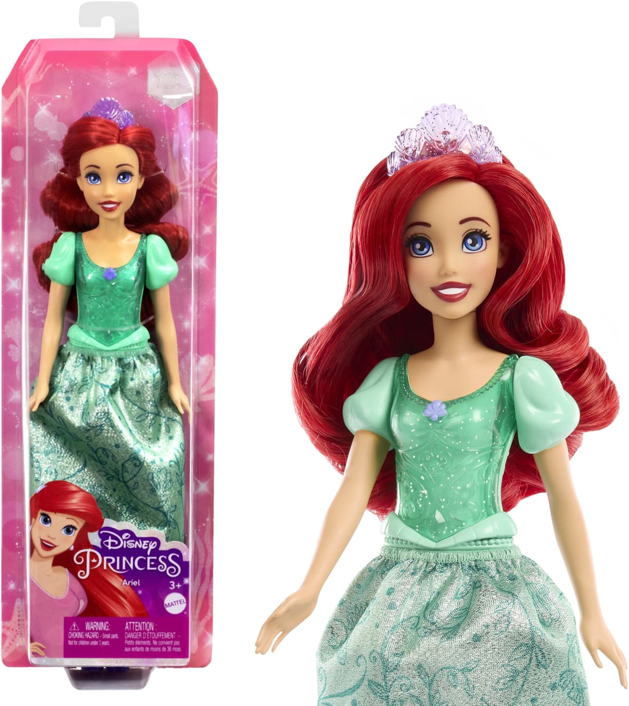 Mattel Disney Princess Ariel Doll With Sparkling Fashion